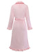 1930s Long Sleeve Flannelette Pajama Robe - vintage fashion, retro style