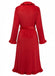 1930s Long Sleeve Flannelette Pajama Robe - vintage fashion, retro style