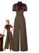 1930s Mesh Patchwork Vertical Stripe Jumpsuit - vintage jumpsuit, retro fashion
