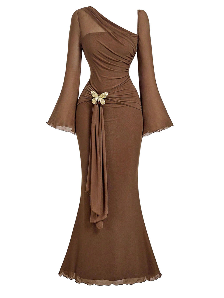 1930s Mermaid Bow Vintage Dress 6