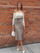 1930s Off Shoulder Knit Belt Mermaid Dress, vintage dress, retro fashion - vintage inspired fashion