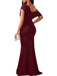 1930s Off-Shoulder Bodycon Maxi Dress - vintage dress, retro fashion