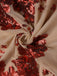 1930s One Shoulder Sequined Floral Slit Dress: where 1930s romance meets her modern spirit