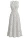 White 1930s Vintage Retro Dress 5