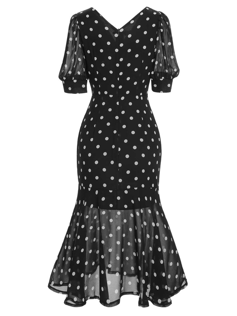 This 1930s Polka Dot Mermaid Dress wraps her in 1930s elegance, one twirl at a time