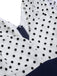 1930s Polka Dot Patchwork Button Jumpsuit: timeless style reimagined