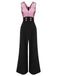 1930s Polka Dot Patchwork Button Jumpsuit: timeless style reimagined