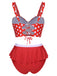 1930s Polka Dot Suspender Swimsuit Set — because 1930s glamour never goes out of style