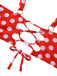 She's wearing 1930s Polka Dot Suspender Swimsuit Set and the whole beach remembers the 1930s