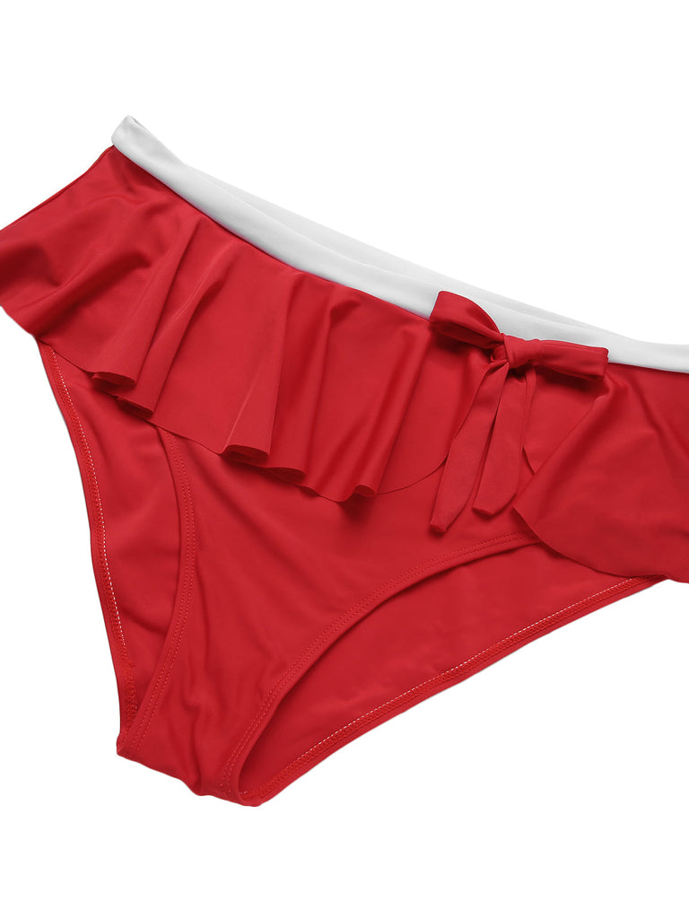 1930s Polka Dot Suspender Swimsuit Set: 1930s Riviera elegance, reimagined for her