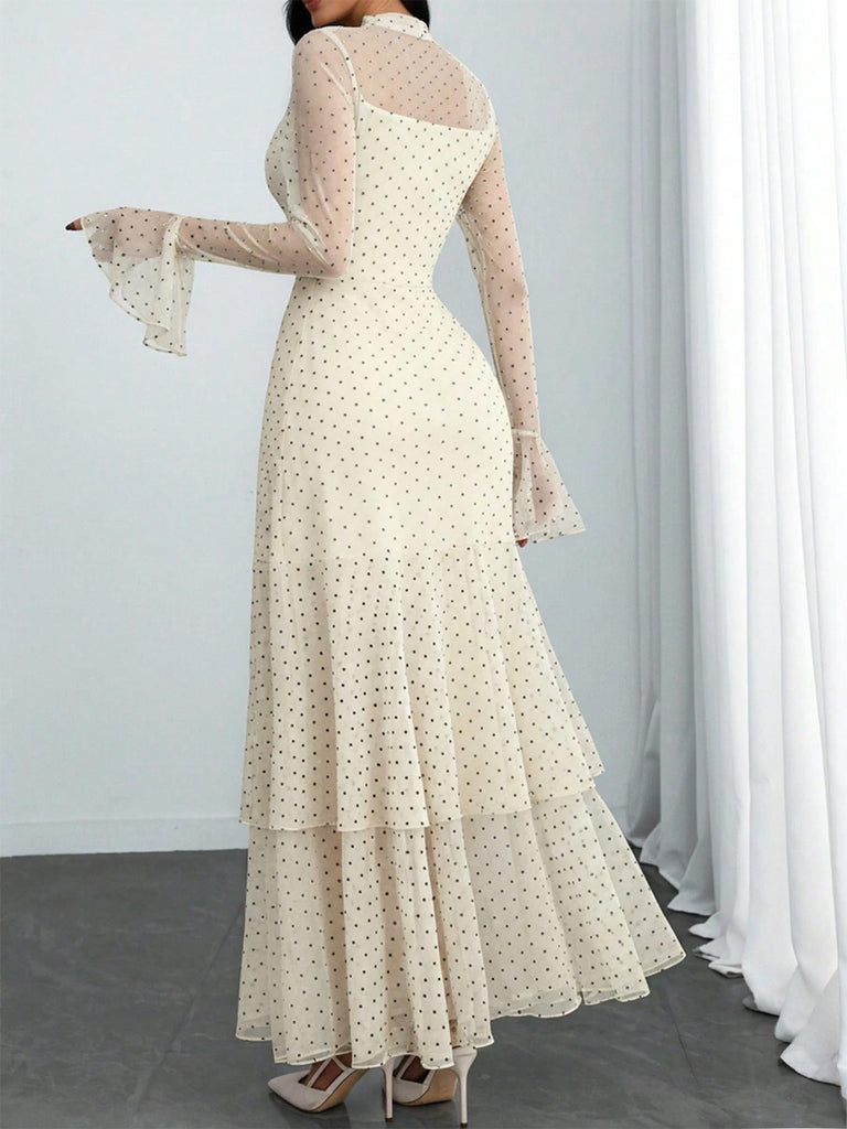 1930s Polka Dot Vintage Classic Dress 12