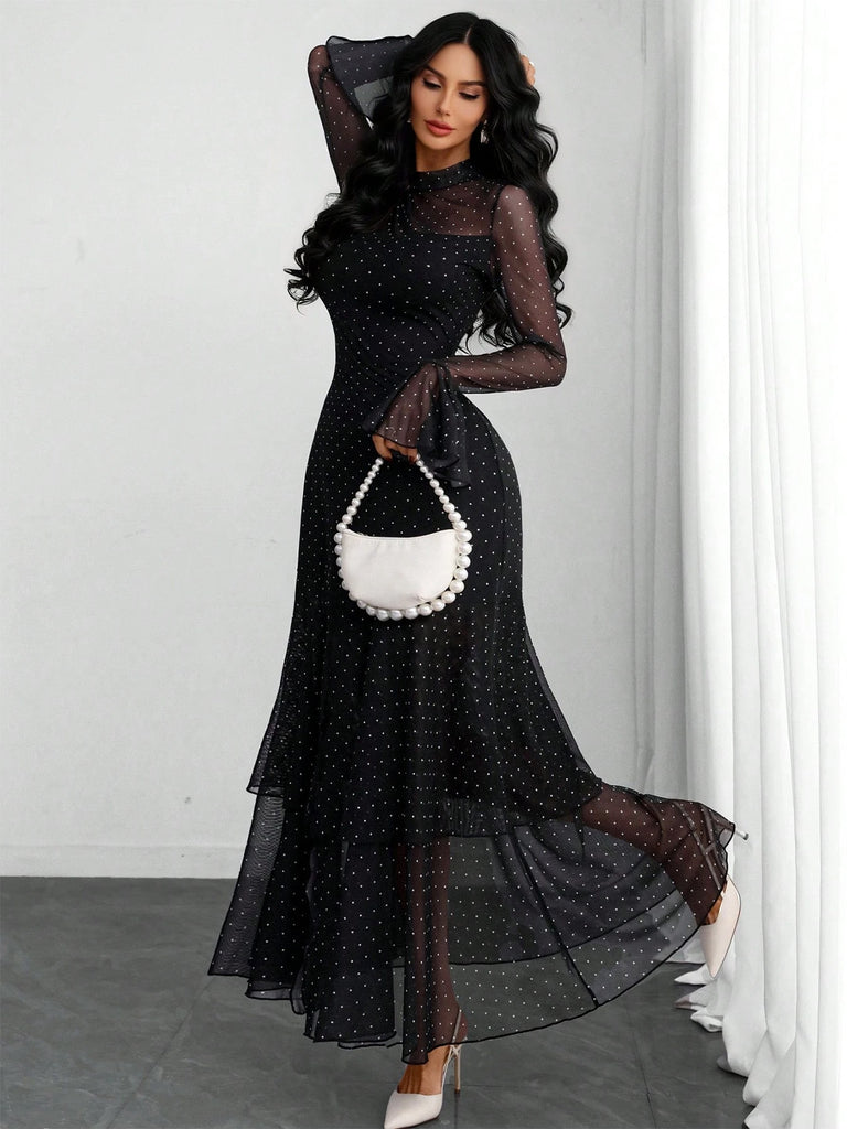 1930s Polka Dot Vintage Classic Dress