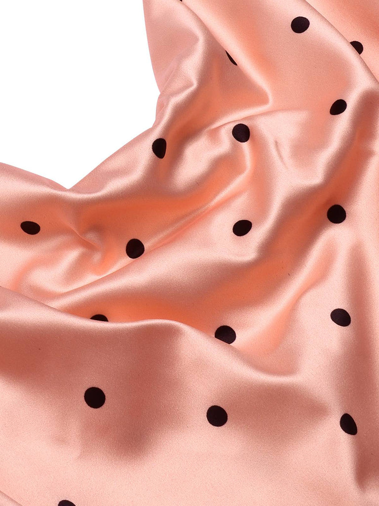 1930s Polka Dots Spaghetti Straps Satin Nightgown, vintage fashion, retro style - perfect for women who love vintage and retro fashion