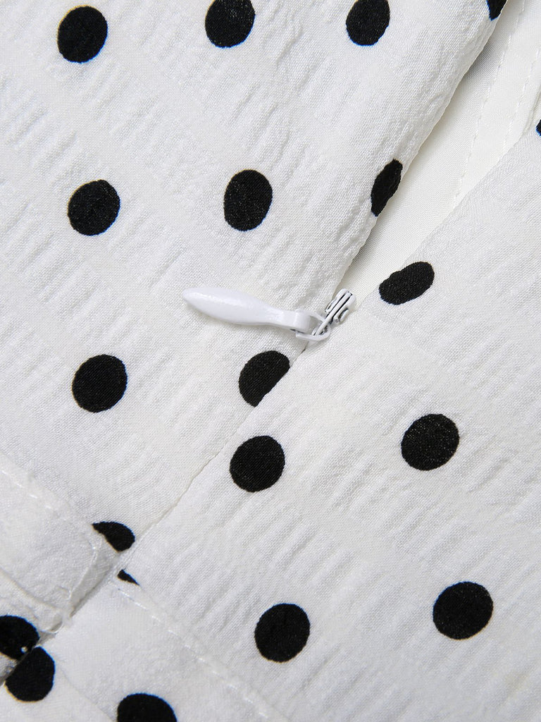 This & 1930s Polka Dots Tie Neck Jumpsuit whispers 1930s secrets to those who notice