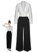 She finds her 1930s story in this & 1930s Polka Dots Tie Neck Jumpsuit
