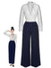 & 1930s Polka Dots Tie Neck Jumpsuit: timeless 1930s elegance she makes her own