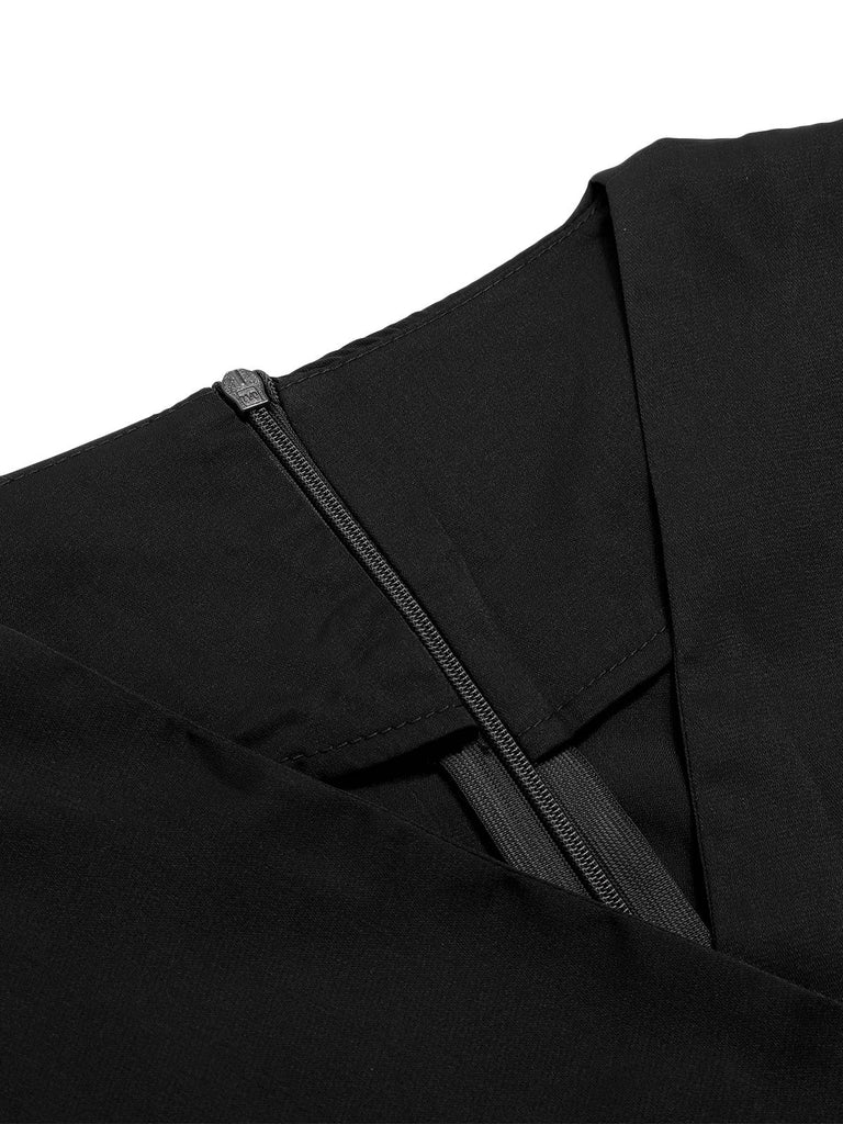 1930s Puff Short Sleeve Wide Leg Jumpsuit — 1930s vintage charm for her modern wardrobe