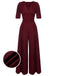 This 1930s Puff Short Sleeve Wide Leg Jumpsuit whispers 1930s secrets to those who notice