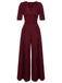 1930s Puff Short Sleeve Wide Leg Jumpsuit — 1930s style that transcends decades