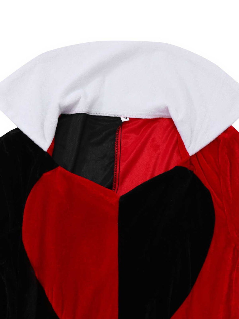 1930s Queen Of Hearts Costume Halloween Dress - vintage dress, retro fashion