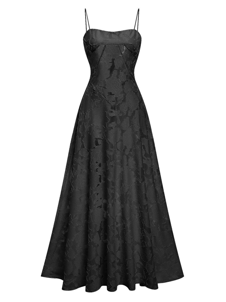 View 8: 1930s 1930s Sexy Sheer Floral Maxi Dress, 