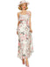 1930s Slip 3D Floral Ruffles Mesh Maxi Dress - vintage dress, retro fashion