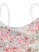 1930s Slip 3D Floral Ruffles Mesh Maxi Dress - vintage dress, retro fashion