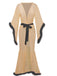1930s Solid Feather Trim Lace-Up Mesh Robe - vintage fashion, retro style