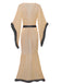 1930s Solid Feather Trim Lace-Up Mesh Robe - vintage fashion, retro style