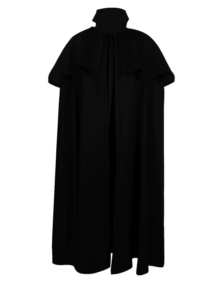 1930s Solid Halloween Gothic Medieval Death Cloak - vintage fashion, retro style
