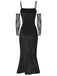 1930s Solid Lace Patchwork Velvet Fishtail Dress, vintage dress, retro fashion, lace detail - perfect for women who love vintage and retro fashion