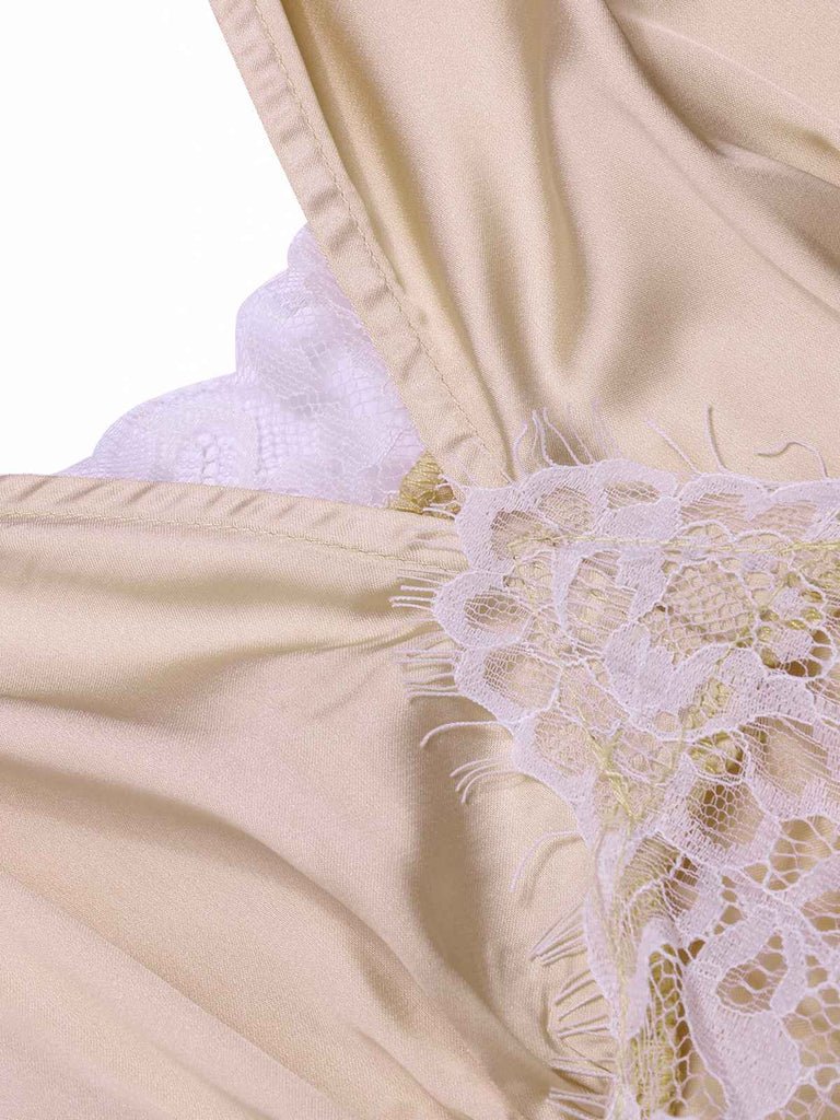 1930s Solid Lace Satin Nightgown | 1930s | vintage dress, retro fashion