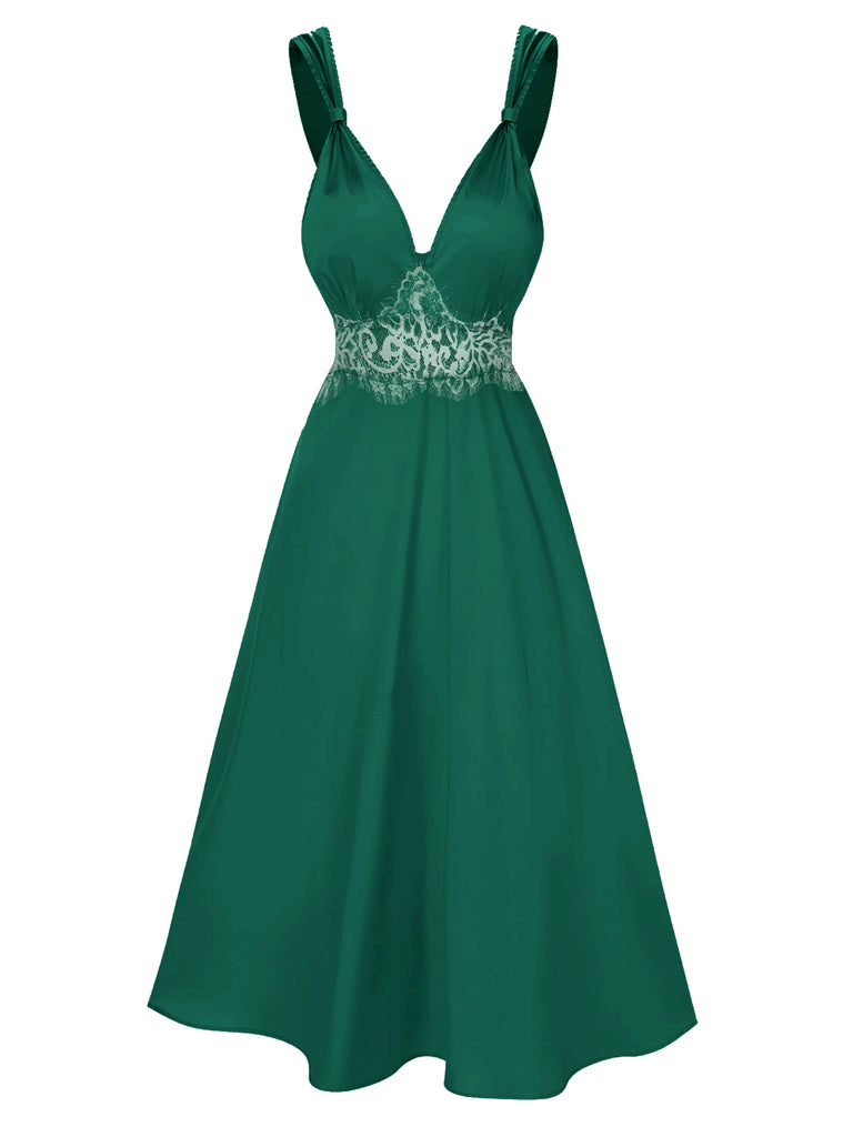 1930s Solid Lace Satin Nightgown — a 1930s silhouette that turns sidewalks into runways
