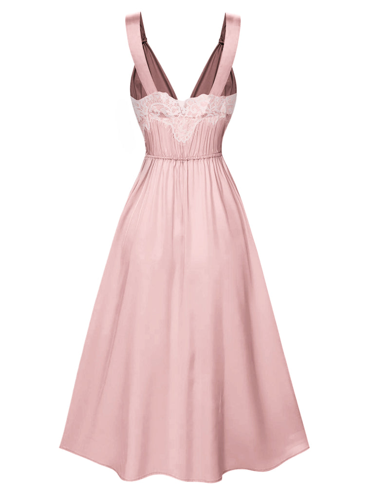 1930s Solid Lace Satin Nightgown — the kind of 1930s dress that makes strangers smile