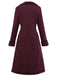 1930s Solid Lapel Button Suedette Mid-Length Coat - vintage fashion, retro style