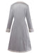 1930s Solid Lapel Button Suedette Mid-Length Coat - vintage fashion, retro style