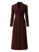 1930s Solid Lapel Button Wool Coat - vintage fashion, retro style