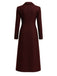1930s Solid Lapel Button Wool Coat - vintage fashion, retro style