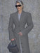 1930s Solid Lapel Button Wool Coat - vintage fashion, retro style