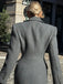 1930s Solid Lapel Button Wool Coat - vintage fashion, retro style