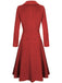 1930s Solid Lapel Long Sleeve Coat - vintage fashion, retro style