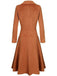 1930s Solid Lapel Long Sleeve Coat - vintage fashion, retro style