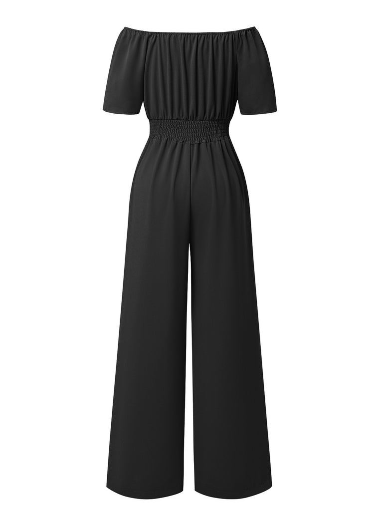 1930s Solid OffShoulder Waist Loose | 1930s | vintage romper, retro jumpsuit