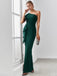 1930s Solid Ruffle One-Shoulder Slit Dress — a 1930s silhouette that turns sidewalks into runways