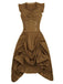 1930s Solid Ruffles Square Neck Steampunk Dress — the kind of 1930s dress that makes strangers smile