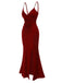 1930s Solid Spaghetti Straps Velvet Pleated Dress, vintage dress, retro fashion - perfect for women who love vintage and retro fashion