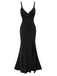 1930s Solid Spaghetti Straps Velvet Pleated Dress, vintage dress, retro fashion - perfect for women who love vintage and retro fashion