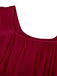 1930s Solid Square Neck Puff Sleeves Dress — a 1930s silhouette that turns sidewalks into runways