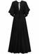 1930s Solid V-Neck Rayon Slub Beach Cover-Up - vintage fashion, retro style