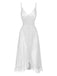 1930s Solid V-Neck Ruffle Sheer Nightgown — a 1930s silhouette that turns sidewalks into runways
